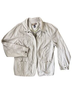 Havana Jacks Cafe Cotton Safari Utility Jacket Beige Lightweight Travel Coat‎ 1X